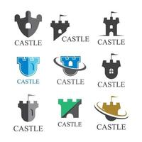 images du logo du château vecteur