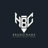 hbc lettre logo. hbc Créatif monogramme initiales lettre logo concept. hbc unique moderne plat abstrait vecteur lettre logo conception.