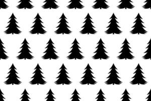 sans couture sapin modèle. noir et blanc Noël des arbres répéter sans couture modèle. vecteur