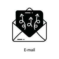 email griffonnage icône conception illustration. commercialisation symbole sur blanc Contexte eps dix fichier vecteur