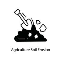 agriculture sol érosion griffonnage icône conception illustration. agriculture symbole sur blanc Contexte eps dix fichier vecteur