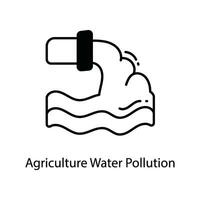 agriculture l'eau la pollution griffonnage icône conception illustration. agriculture symbole sur blanc Contexte eps dix fichier vecteur