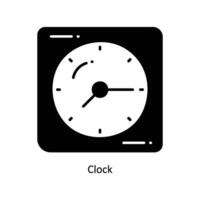 l'horloge griffonnage icône conception illustration. commerce électronique et achats symbole sur blanc Contexte eps dix fichier vecteur