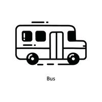 autobus griffonnage icône conception illustration. école et étude symbole sur blanc Contexte eps dix fichier vecteur