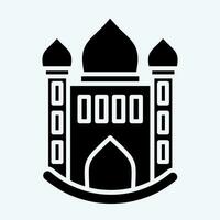 icône mosquée. en relation à icône bâtiment symbole. glyphe style. Facile conception modifiable. Facile illustration vecteur