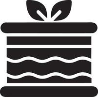 logo icône gâteau vecteur content brithday moment