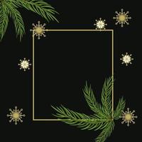 carte de voeux de noël et décoration de noël vecteur