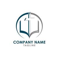 Christian livre logo conception vecteur
