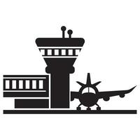 aéroport icône logo vecteur conception modèle illustration