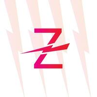 z lettre logo avec le électrique signe, électricité logo, Puissance énergie logo, et icône vecteur