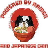 ramen Sushi Japonais menton chien dessins sont largement employé à travers divers articles. vecteur