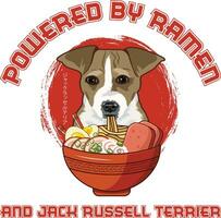 ramen Sushi jack Russell terrier chien dessins sont largement employé à travers divers articles. vecteur