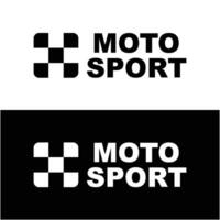 motosport logo icône vecteur illustration conception