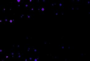 modèle vectoriel violet foncé avec cristaux, cercles, carrés.