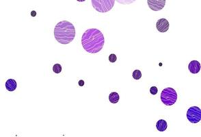 disposition de vecteur violet clair avec des formes de cercle.