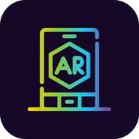 ar app Créatif icône conception vecteur