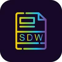 SDW Créatif icône conception vecteur