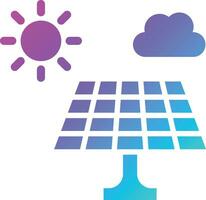 illustration de conception d'icône de vecteur de panneau solaire