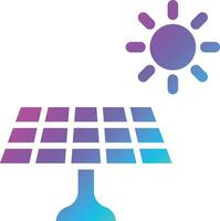 illustration de conception d'icône de vecteur de panneau solaire