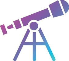 illustration de conception d'icône de vecteur de télescope