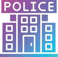 illustration de conception d'icône de vecteur de poste de police