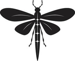 sculpté bâton insecte ouvrages d'art contemporain insecte badge vecteur