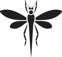 vecteur punaise profil élégant bâton insecte logo