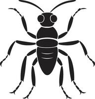 zénith termite ouvrages d'art féroce noir tigre emblème vecteur