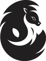 noir casse Noisette emblème onyx écureuil marque vecteur