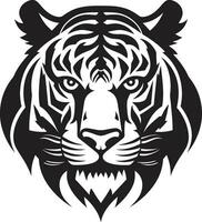 ombragé jungle Gardien puissant tigre profil logo vecteur