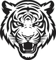 gracieux onyx tigre logo féroce majesté marque vecteur