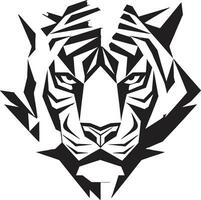 élégant panthera insigne rôder tigre majesté vecteur