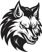 royal alpha profil logo gracieux lycanthrope icône vecteur