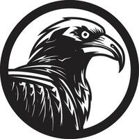 noir vecteur vautours majesté icône piqûre noir guêpe emblème