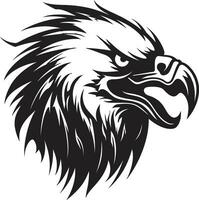 gracieux vautours vol crête ombragé charogne chasseur logo vecteur