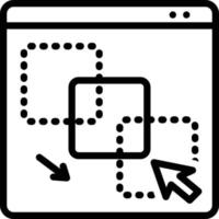 icône de ligne pour déplaçable vecteur