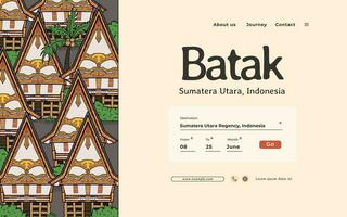batak Nord sumatera Indonésie culture illustration conception idée vecteur