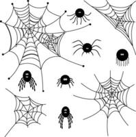 Halloween araignée toiles collection vecteur