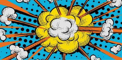 ancien rétro des bandes dessinées boom explosion crash.graphique art. vecteur illustration