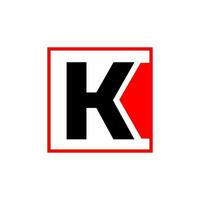 k marque Nom vecteur illustration icône.