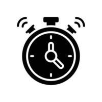 chronomètre glyphe icône. vecteur icône pour votre site Internet, mobile, présentation, et logo conception.