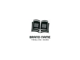 création de logo de livre vecteur