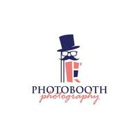 photomaton la photographie logo conception vecteur modèle