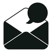 courrier Nouveau message icône Facile vecteur. partager bouton vecteur