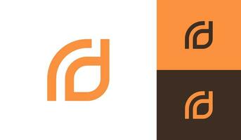 lettre rd initiale monogramme logo conception vecteur