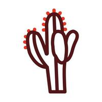 cactus vecteur épais ligne deux Couleur Icônes pour personnel et commercial utiliser.