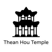 temple thean hou vecteur