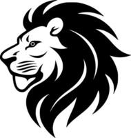 lion, noir et blanc vecteur illustration