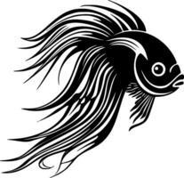 poisson - minimaliste et plat logo - vecteur illustration