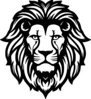 lion, noir et blanc vecteur illustration